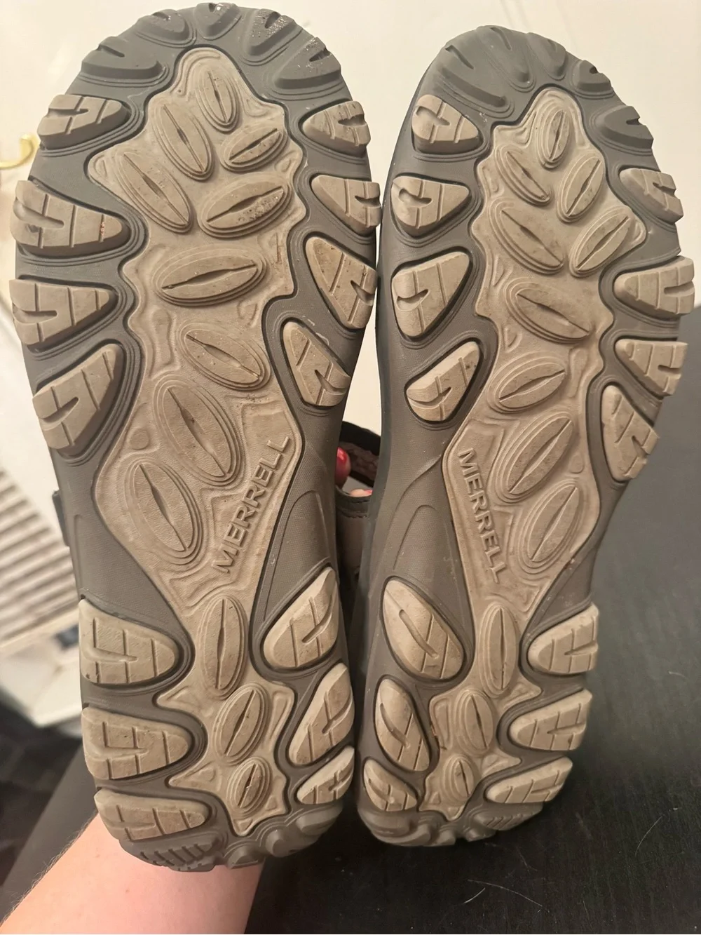 Merrell Men’s Huntington Sport Convert Sandals Boulder Grey Taupe Size US 11